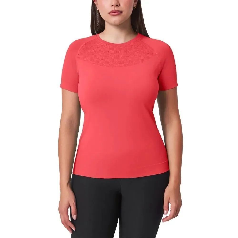 Mondetta Pink Fitted Active Short Sleeve Tee